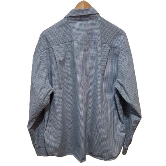 ⭐️ Gap 100% Cotton Blue White Plaid Button Down‎ Shirt Lightweight Men’s Size XL - Picture 2 of 5